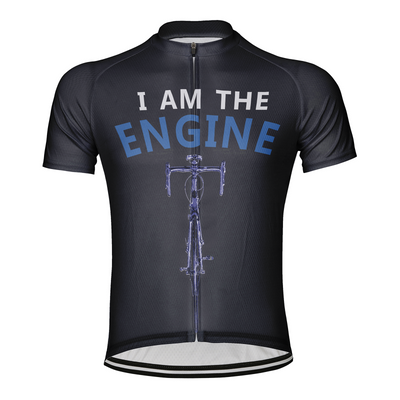 Customized I Am The Engine Men's Cycling Jersey Short Sleeve