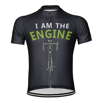 Customized I Am The Engine Men's Cycling Jersey Short Sleeve