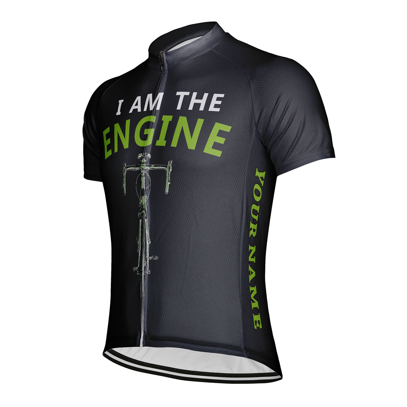 Customized I Am The Engine Men's Cycling Jersey Short Sleeve