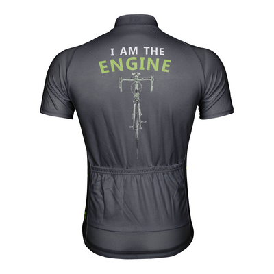 Customized I Am The Engine Men's Cycling Jersey Short Sleeve