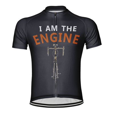 Customized I Am The Engine Men's Cycling Jersey Short Sleeve