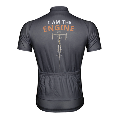 Customized I Am The Engine Men's Cycling Jersey Short Sleeve