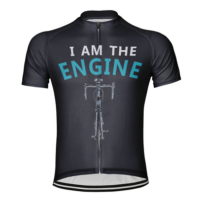 Customized I Am The Engine Men's Cycling Jersey Short Sleeve