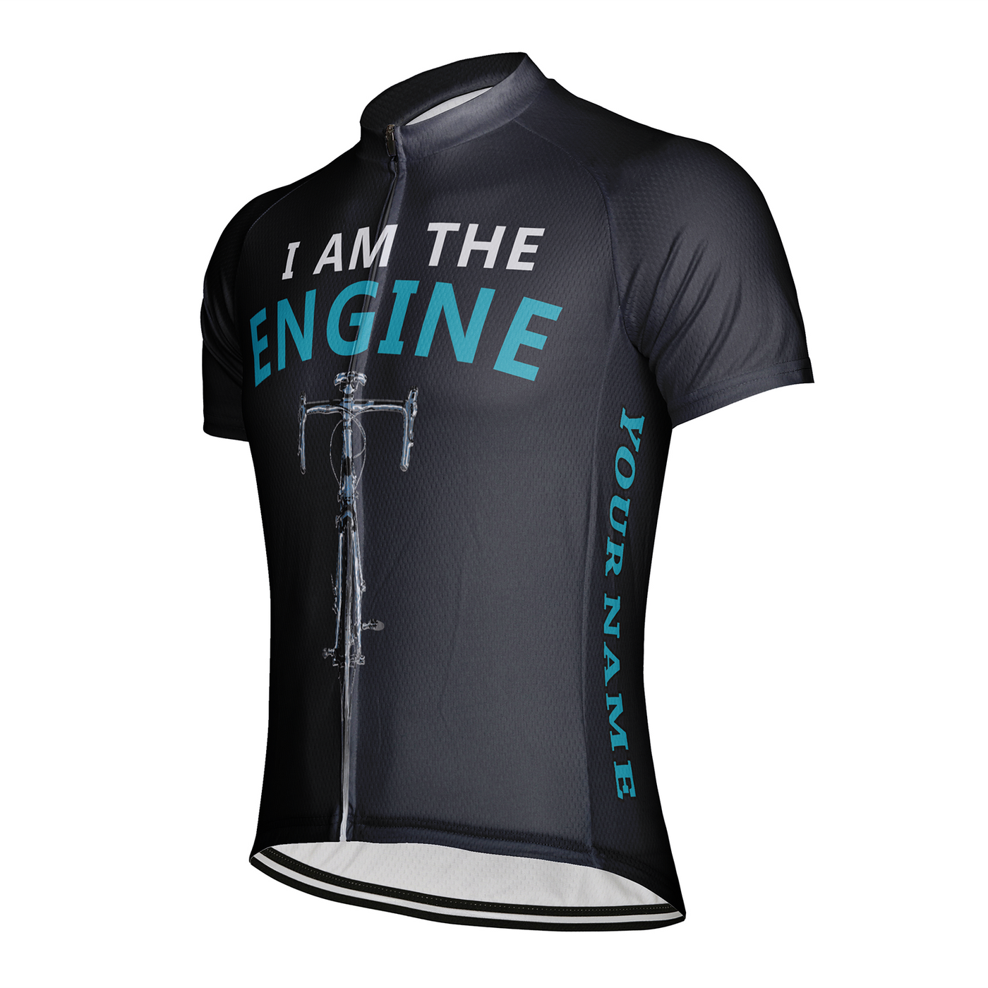Customized I Am The Engine Men's Cycling Jersey Short Sleeve