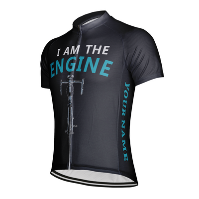 Customized I Am The Engine Men's Cycling Jersey Short Sleeve