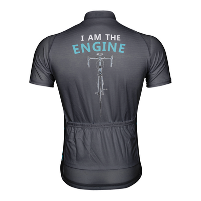 Customized I Am The Engine Men's Cycling Jersey Short Sleeve