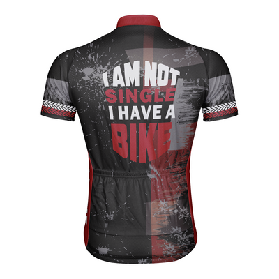 Customized CyclingI Am Not Single I Have A Bike  Men's Cycling Jersey Short Sleeve