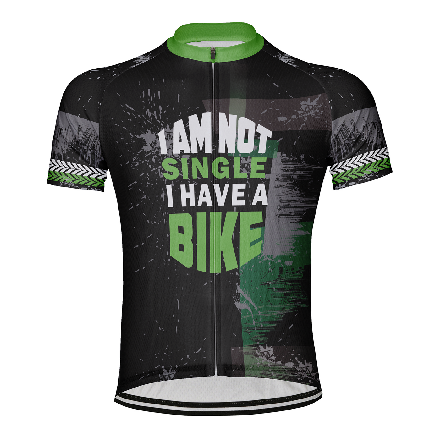 Customized CyclingI Am Not Single I Have A Bike  Men's Cycling Jersey Short Sleeve