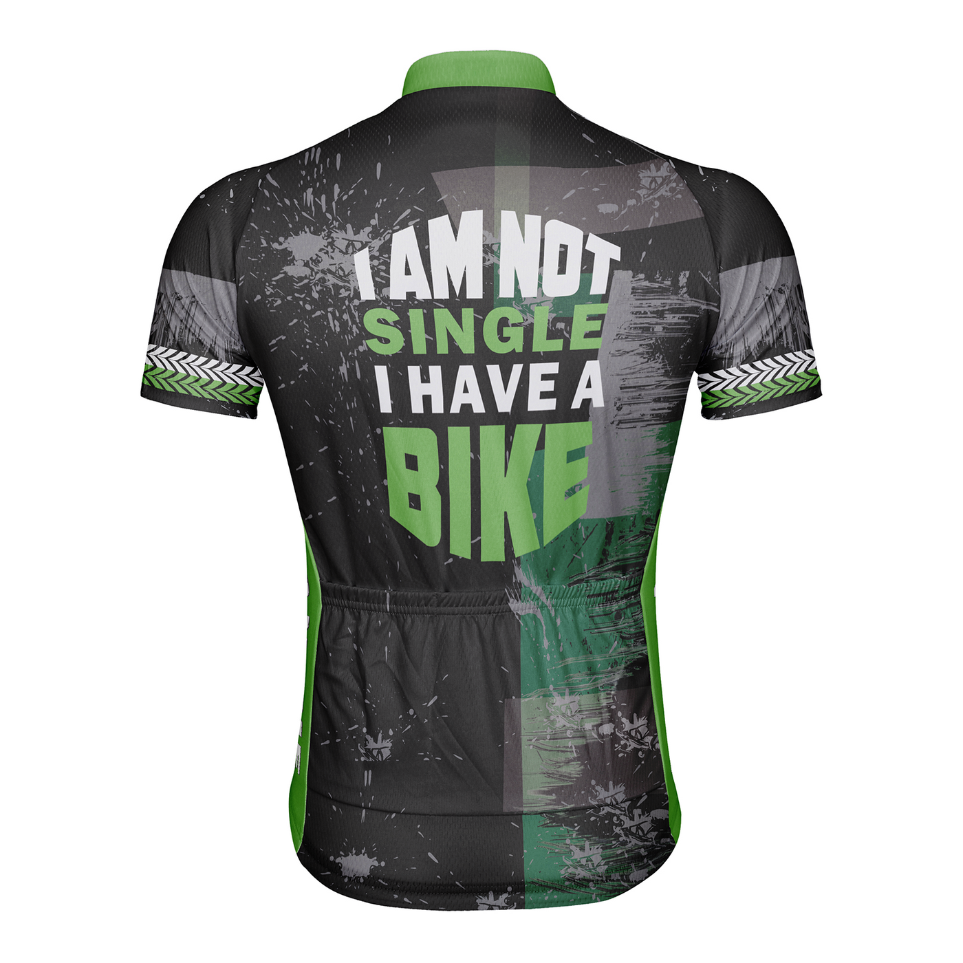 Customized CyclingI Am Not Single I Have A Bike  Men's Cycling Jersey Short Sleeve