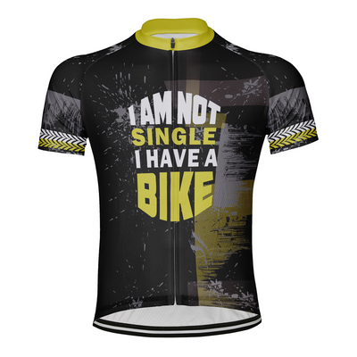Customized CyclingI Am Not Single I Have A Bike  Men's Cycling Jersey Short Sleeve