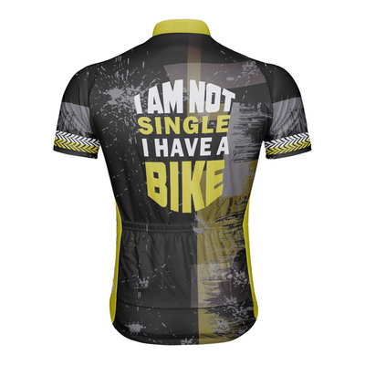 Customized CyclingI Am Not Single I Have A Bike  Men's Cycling Jersey Short Sleeve