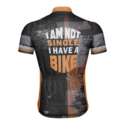 Customized CyclingI Am Not Single I Have A Bike  Men's Cycling Jersey Short Sleeve