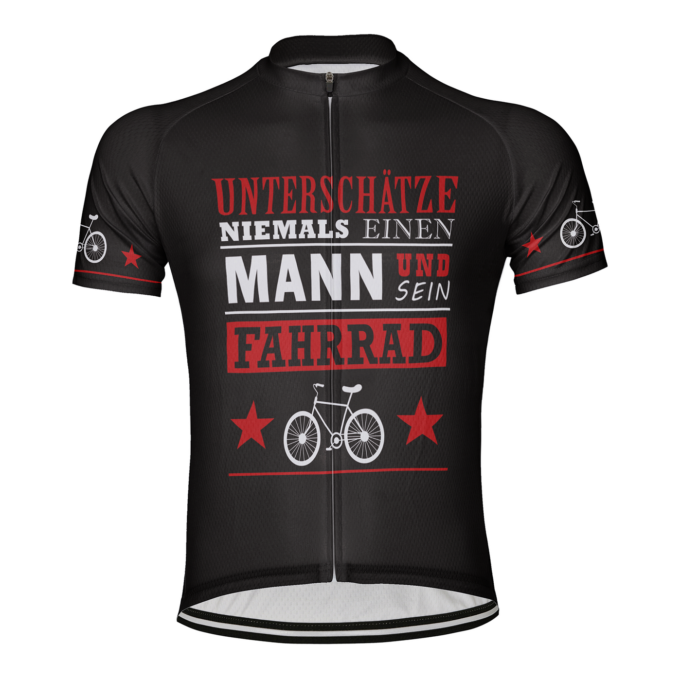 Customized Unterschatze Niemals Einen Men's Cycling Jersey Short Sleeve