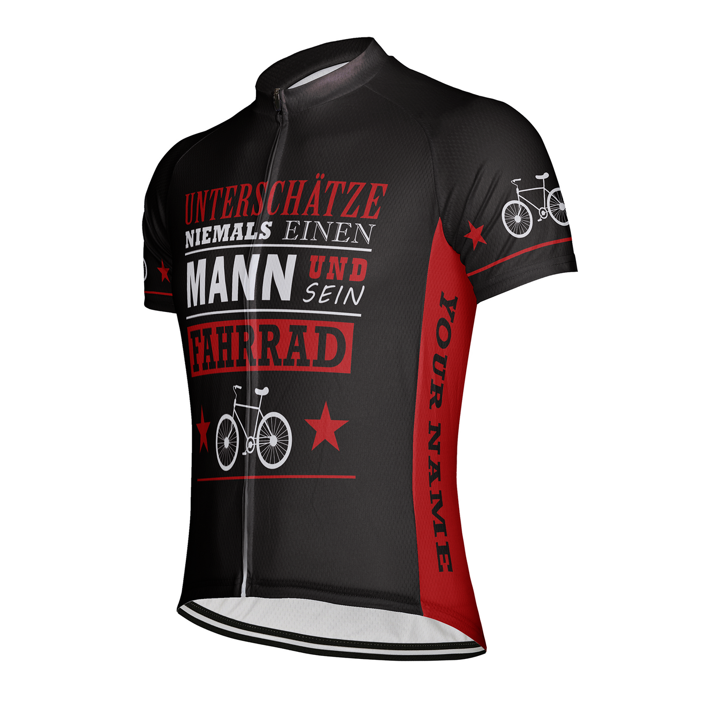 Customized Unterschatze Niemals Einen Men's Cycling Jersey Short Sleeve