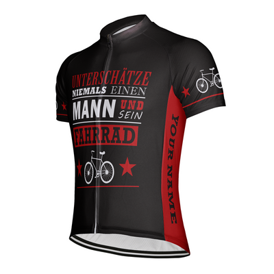 Customized Unterschatze Niemals Einen Men's Cycling Jersey Short Sleeve