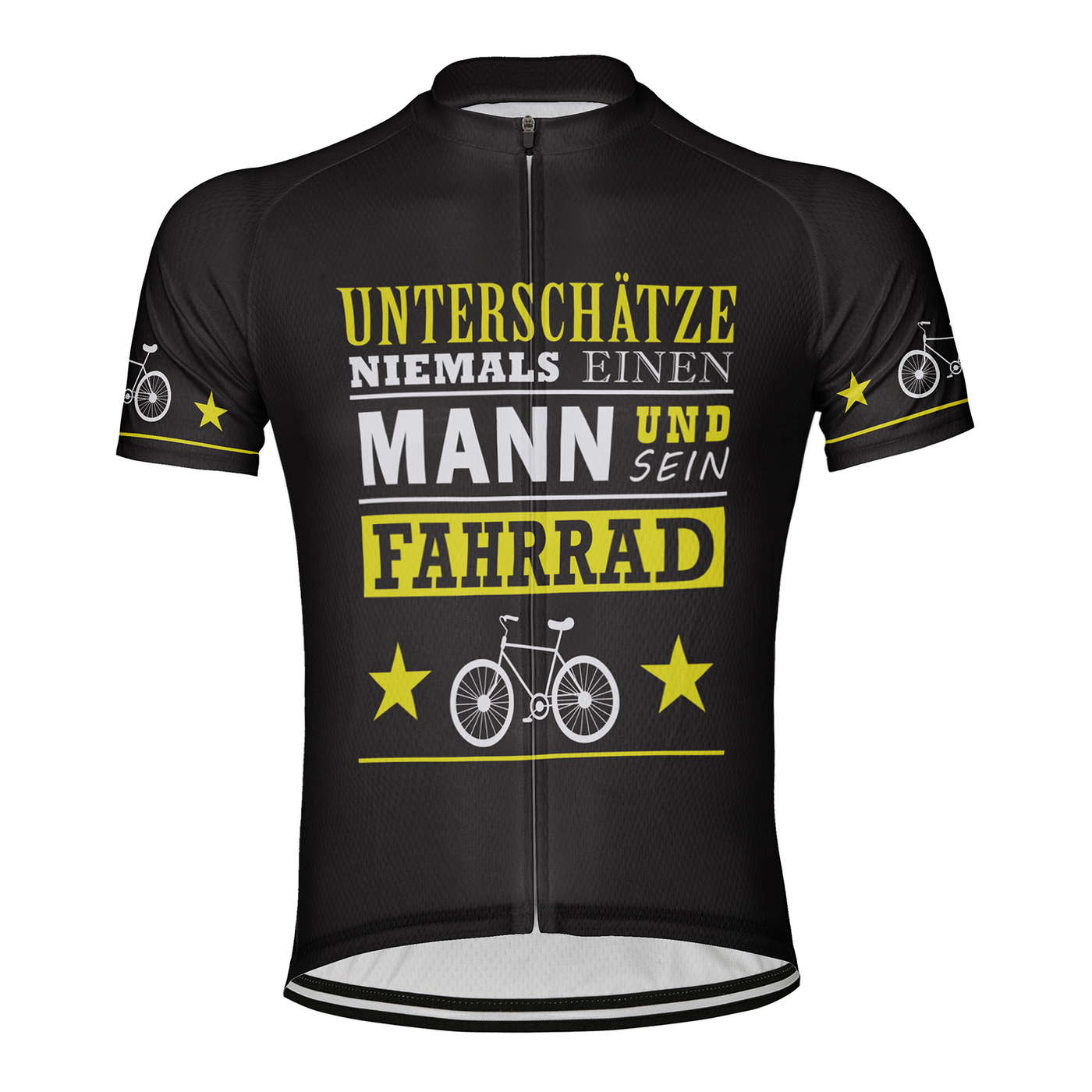 Customized Unterschatze Niemals Einen Men's Cycling Jersey Short Sleeve