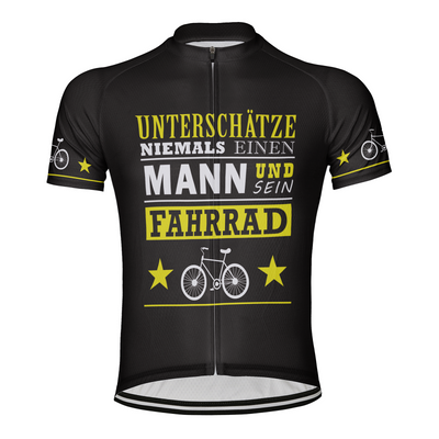 Customized Unterschatze Niemals Einen Men's Cycling Jersey Short Sleeve