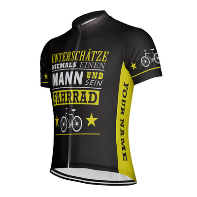Customized Unterschatze Niemals Einen Men's Cycling Jersey Short Sleeve