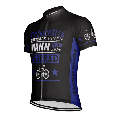 Customized Unterschatze Niemals Einen Men's Cycling Jersey Short Sleeve