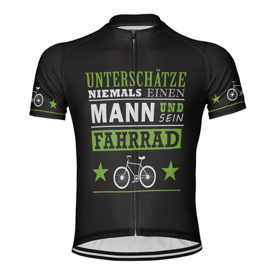 Customized Unterschatze Niemals Einen Men's Cycling Jersey Short Sleeve