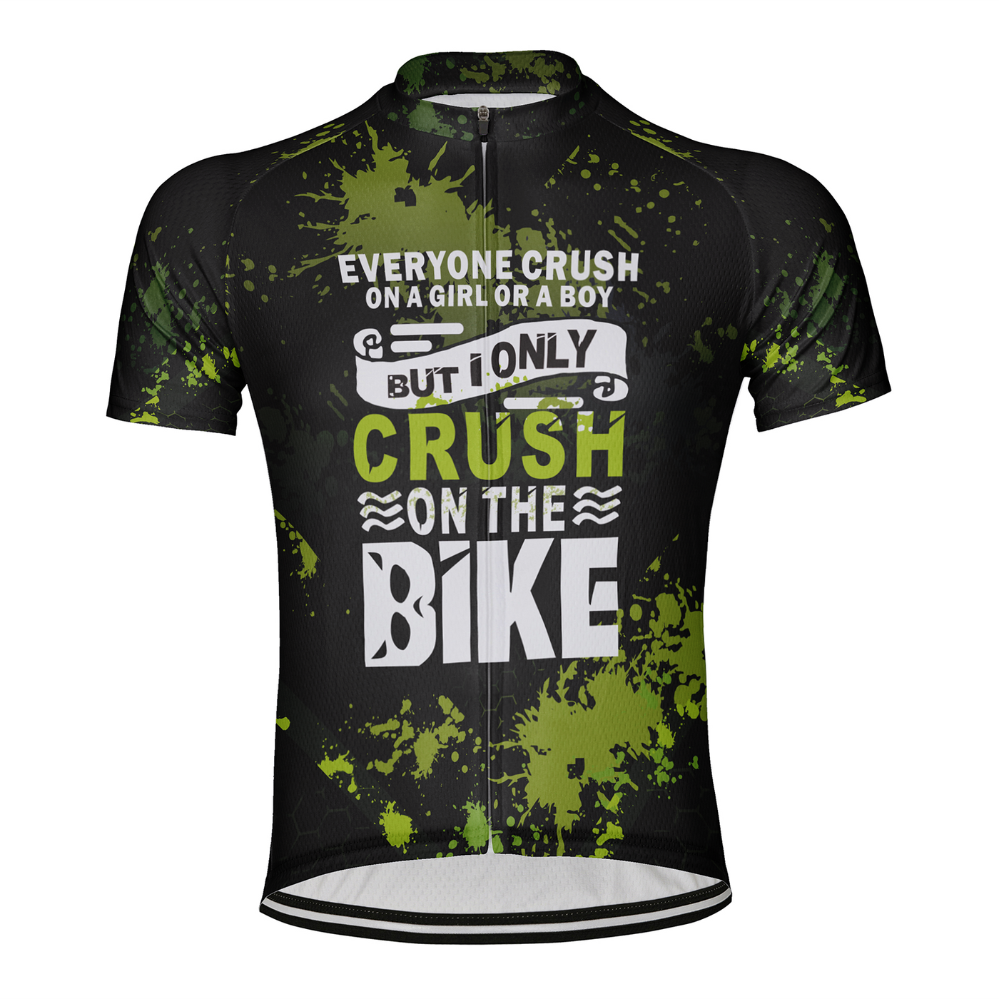 Customized Crush On The Bike Men's Cycling Jersey Short Sleeve