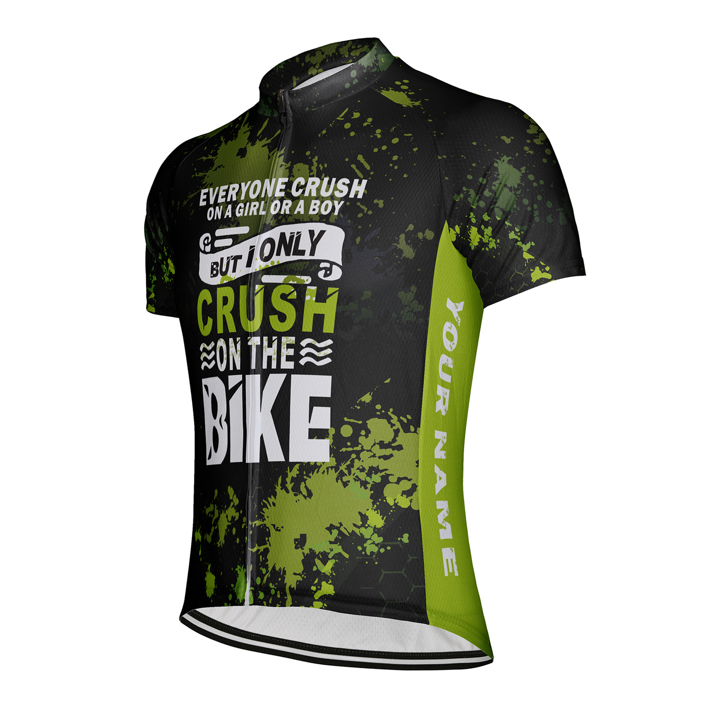 Customized Crush On The Bike Men's Cycling Jersey Short Sleeve