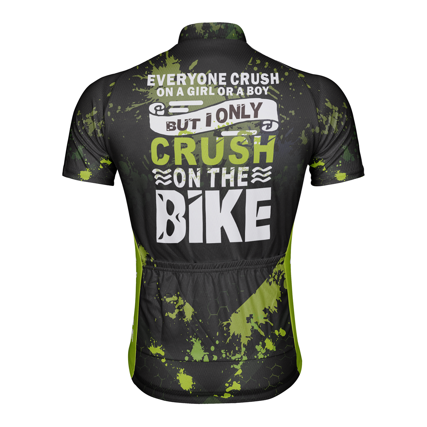 Customized Crush On The Bike Men's Cycling Jersey Short Sleeve