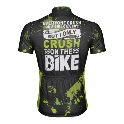 Customized Crush On The Bike Men's Cycling Jersey Short Sleeve