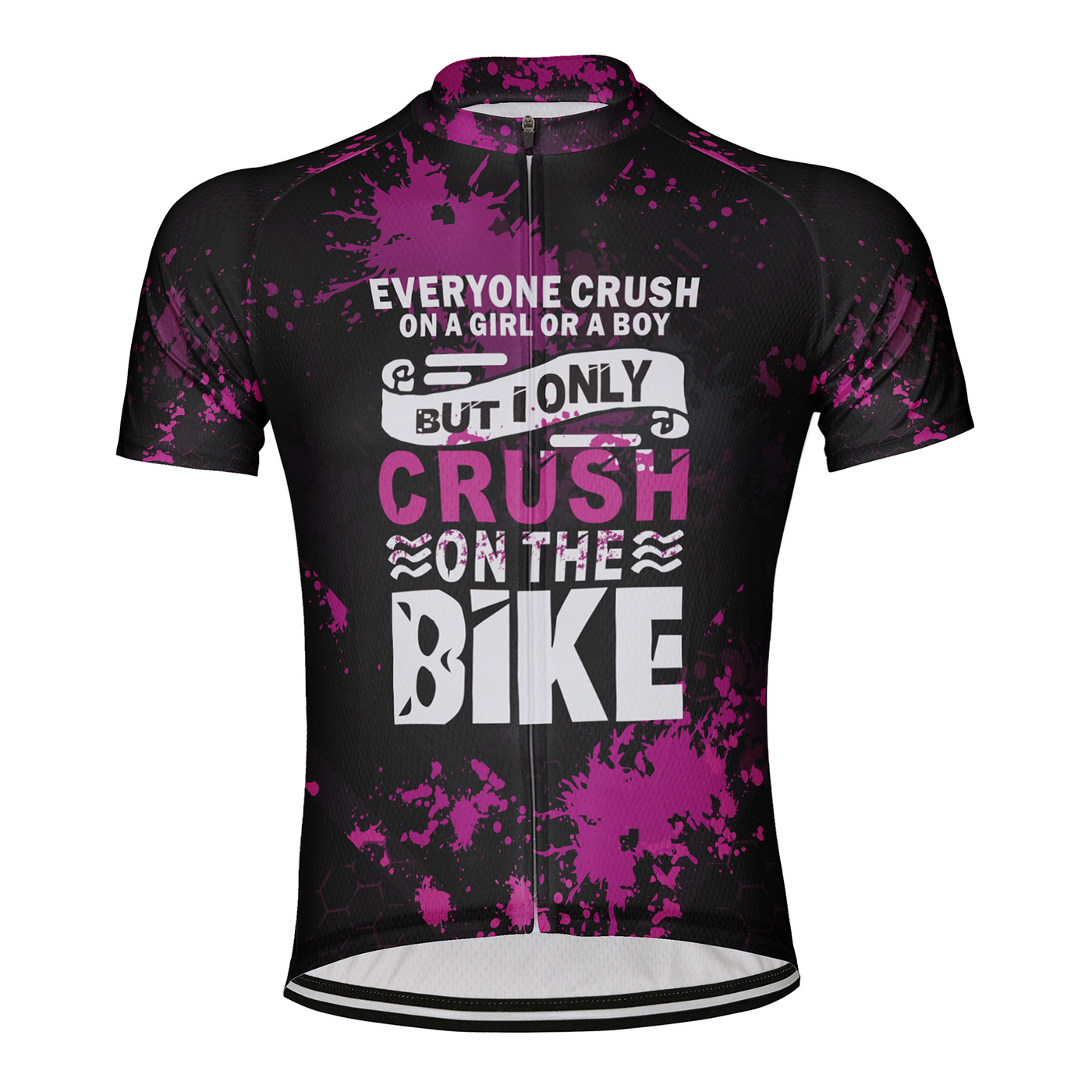 Customized Crush On The Bike Men's Cycling Jersey Short Sleeve