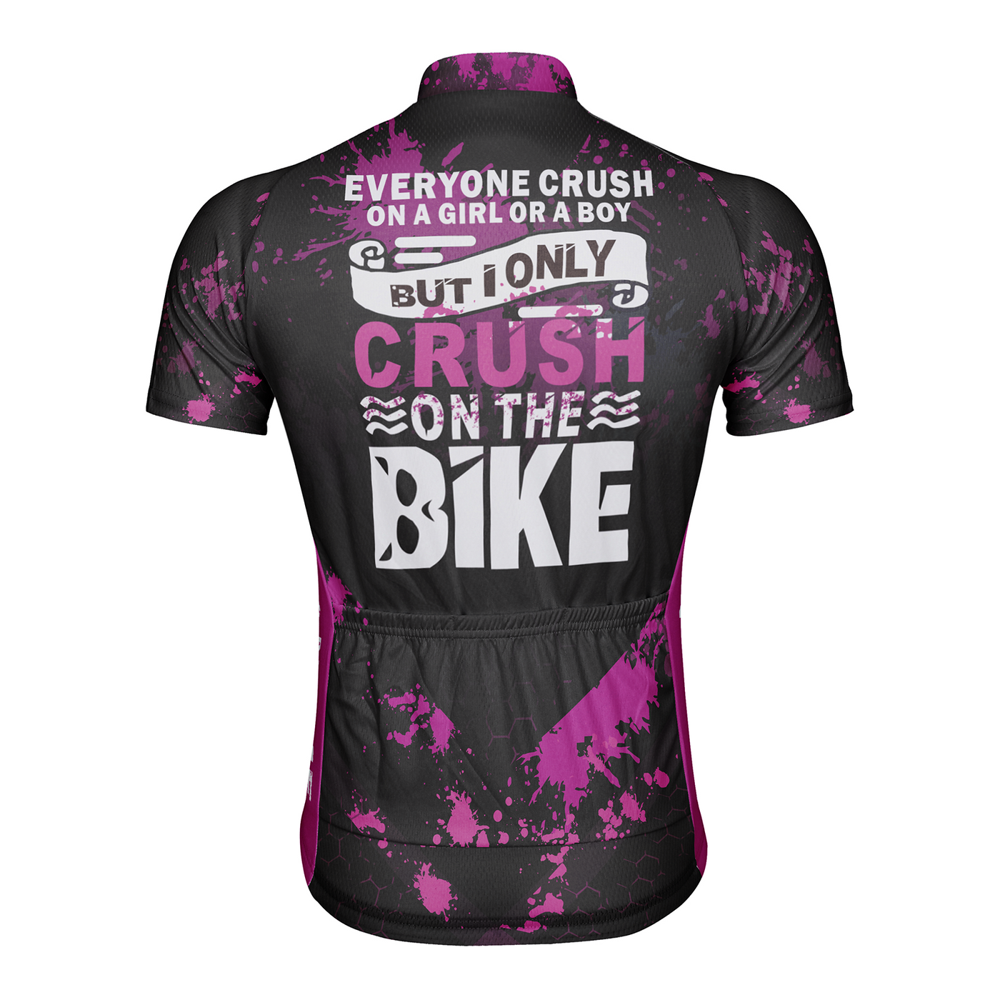 Customized Crush On The Bike Men's Cycling Jersey Short Sleeve