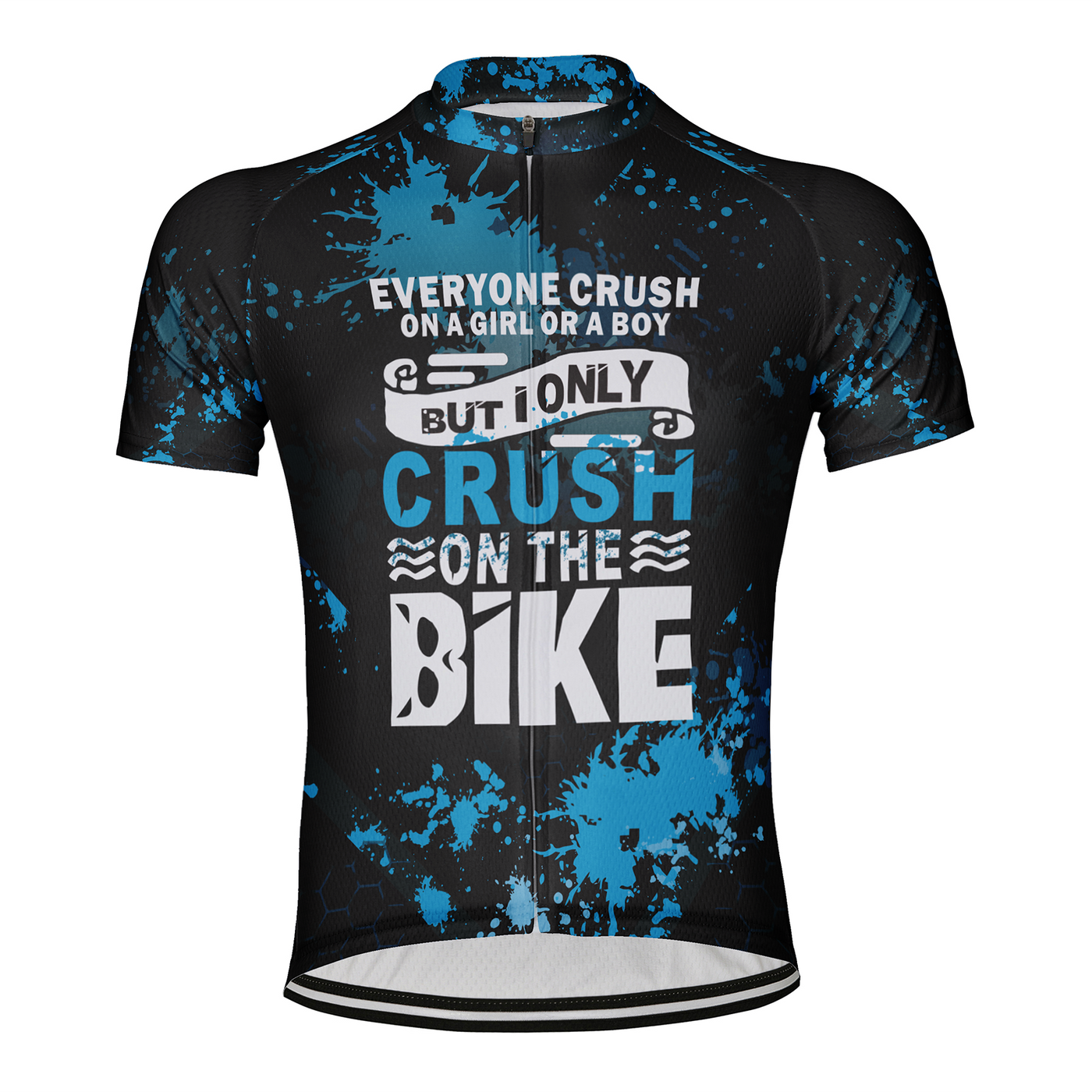 Customized Crush On The Bike Men's Cycling Jersey Short Sleeve