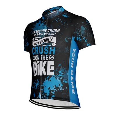Customized Crush On The Bike Men's Cycling Jersey Short Sleeve