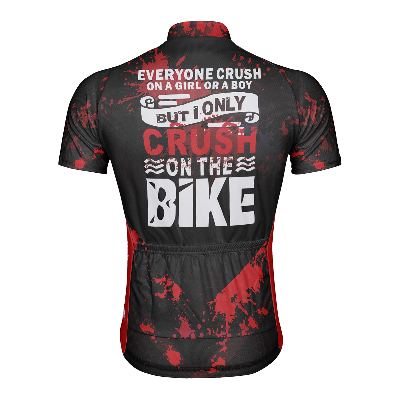 Customized Crush On The Bike Men's Cycling Jersey Short Sleeve
