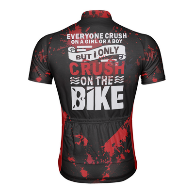 Customized Crush On The Bike Men's Cycling Jersey Short Sleeve