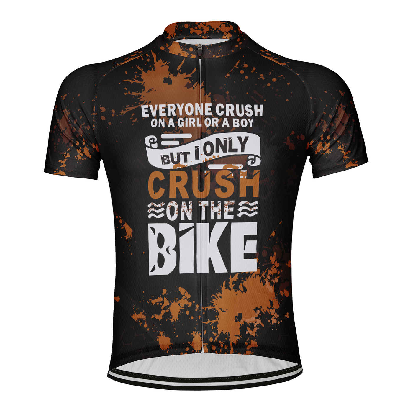 Customized Crush On The Bike Men's Cycling Jersey Short Sleeve