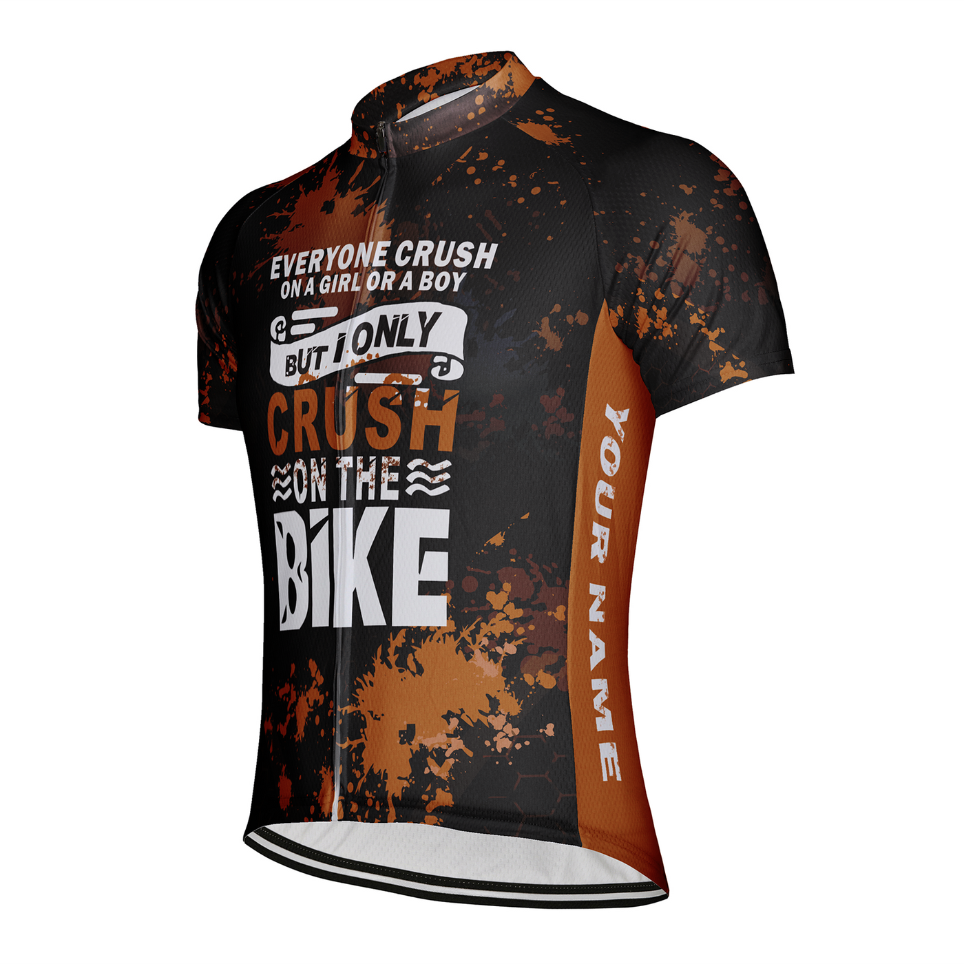 Customized Crush On The Bike Men's Cycling Jersey Short Sleeve