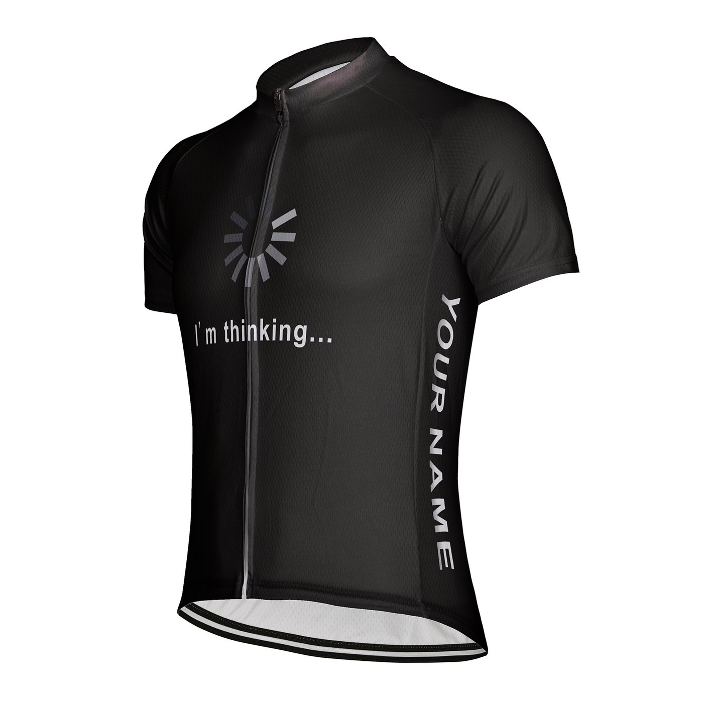 Customized I Am Thinking Men's Cycling Jersey Short Sleeve