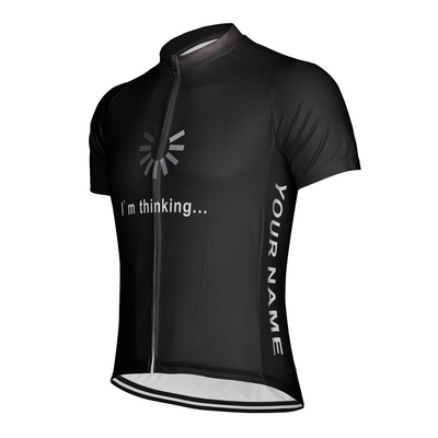 Customized I Am Thinking Men's Cycling Jersey Short Sleeve