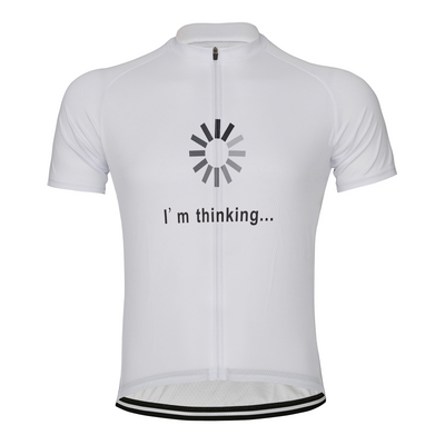 Customized I Am Thinking Men's Cycling Jersey Short Sleeve