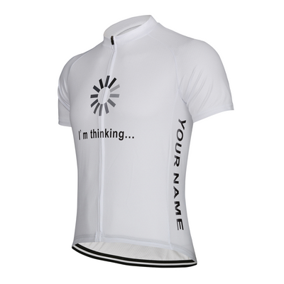 Customized I Am Thinking Men's Cycling Jersey Short Sleeve