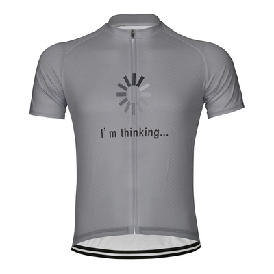 Customized I Am Thinking Men's Cycling Jersey Short Sleeve