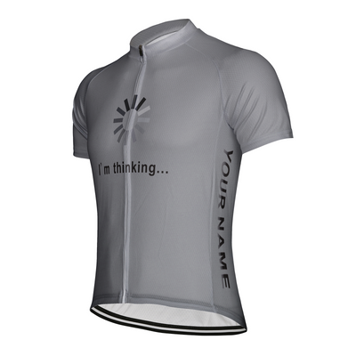 Customized I Am Thinking Men's Cycling Jersey Short Sleeve