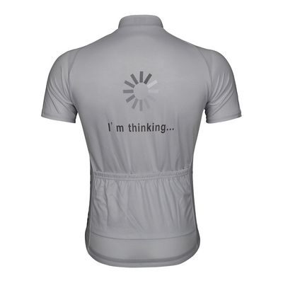 Customized I Am Thinking Men's Cycling Jersey Short Sleeve
