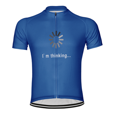 Customized I Am Thinking Men's Cycling Jersey Short Sleeve