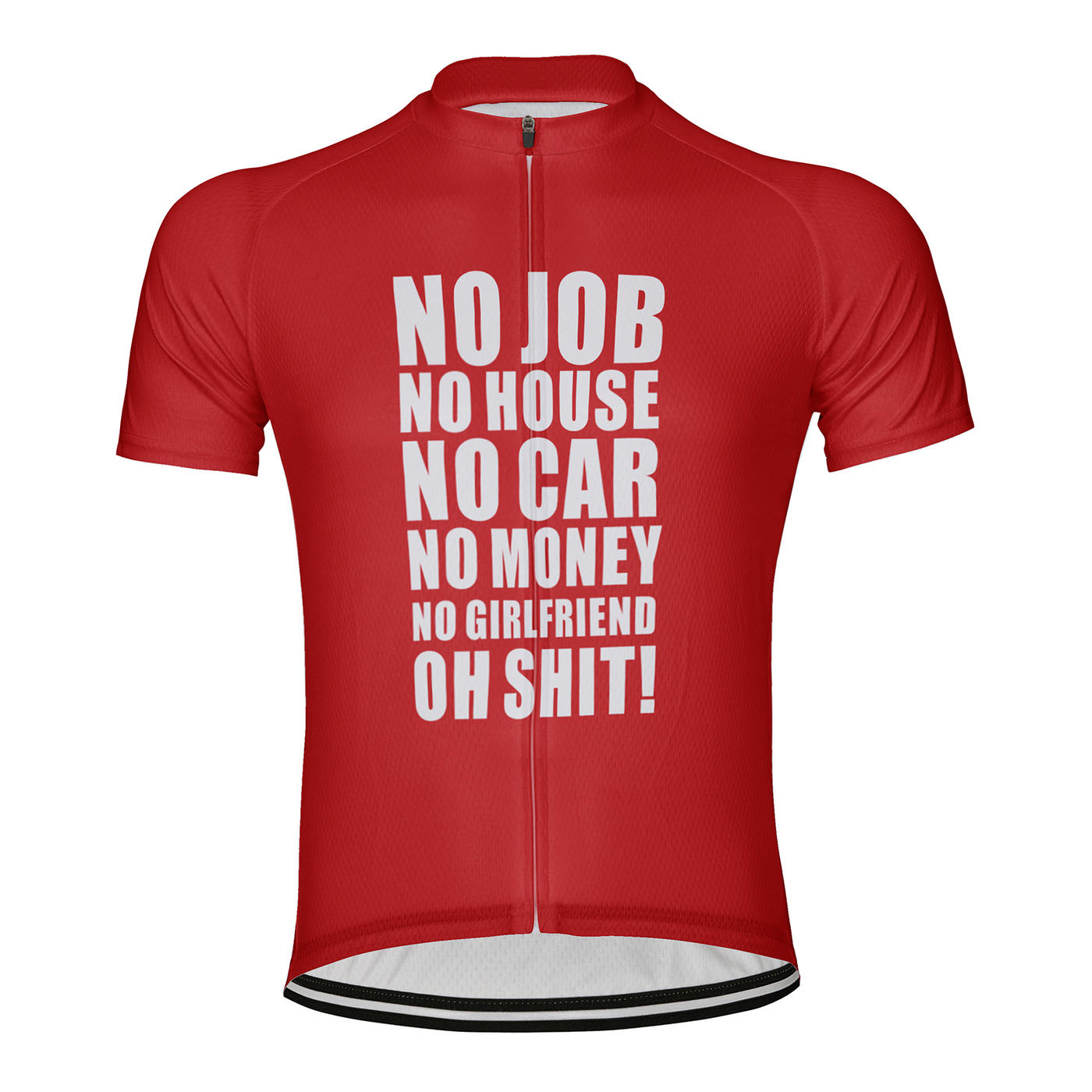 Customized No Car No Money Men's Cycling Jersey Short Sleeve