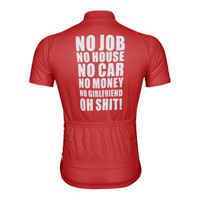 Customized No Car No Money Men's Cycling Jersey Short Sleeve