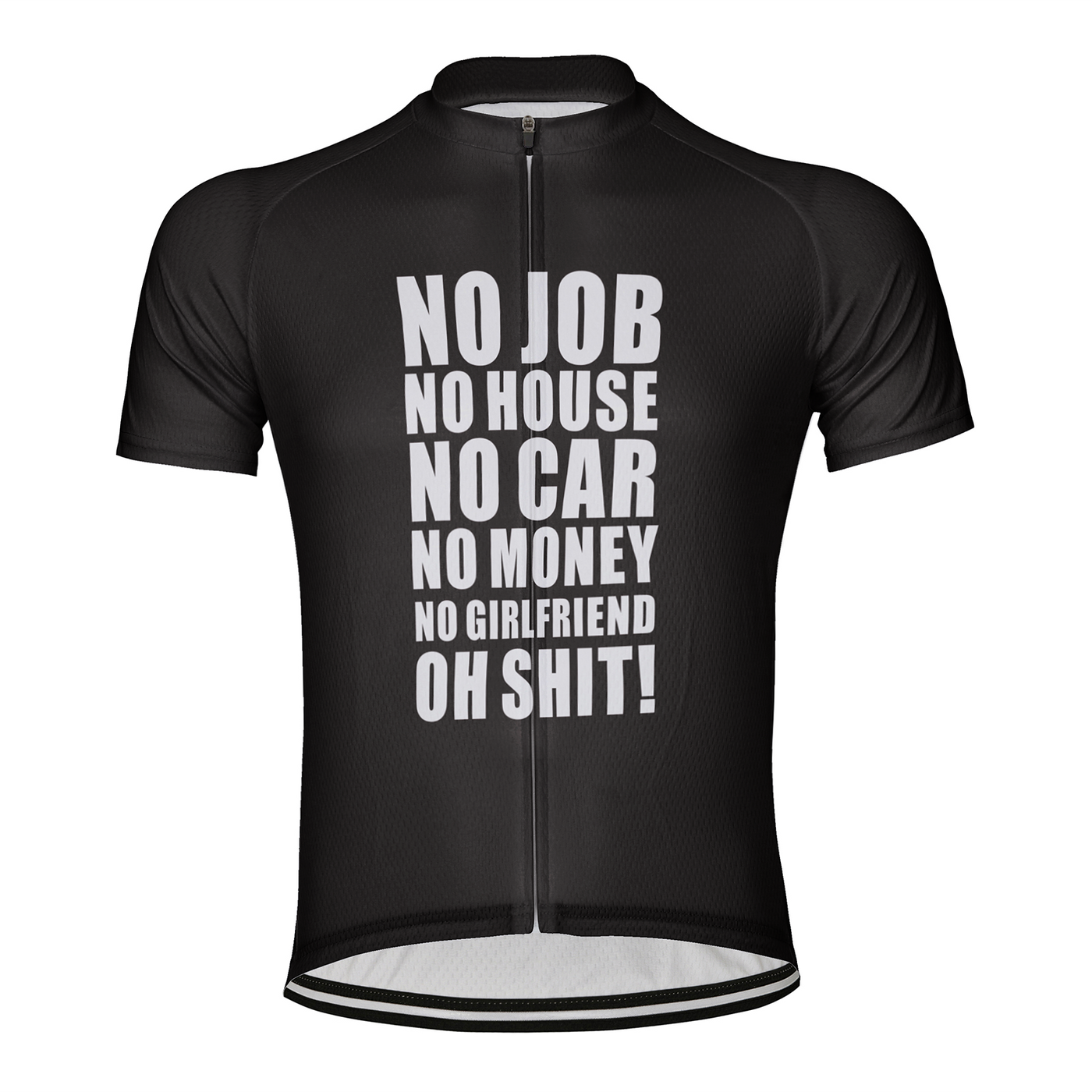 Customized No Car No Money Men's Cycling Jersey Short Sleeve
