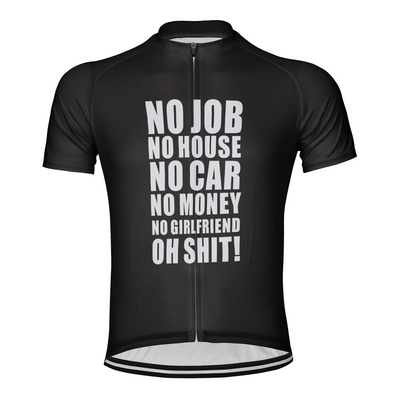 Customized No Car No Money Men's Cycling Jersey Short Sleeve