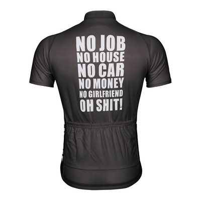 Customized No Car No Money Men's Cycling Jersey Short Sleeve