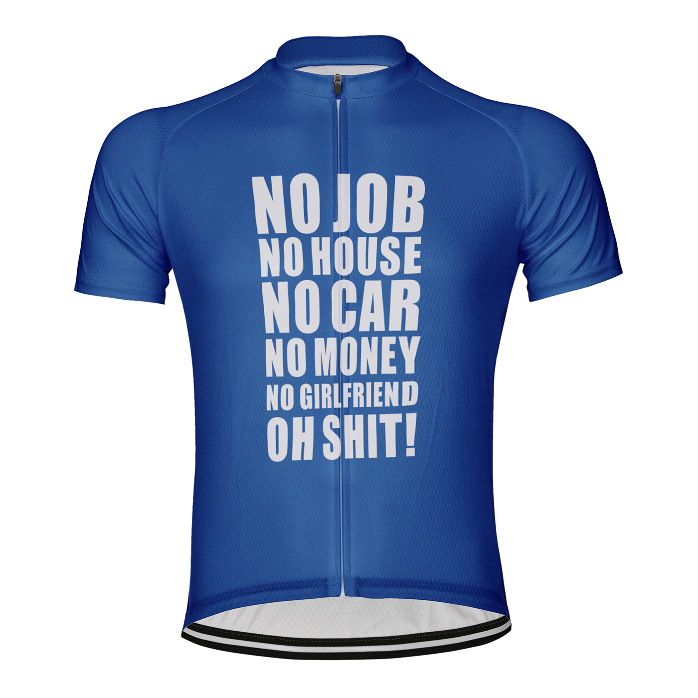 Customized No Car No Money Men's Cycling Jersey Short Sleeve